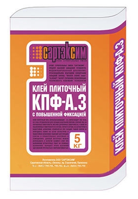 Клей для плитки САРТЭКСИМ КПФ-А.3 5кг